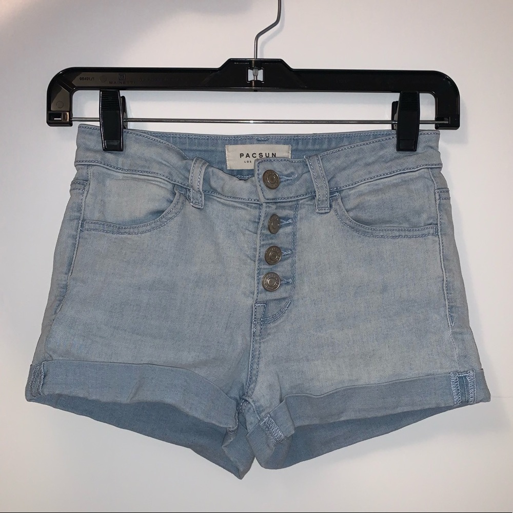 Light Blue Pacsun Jean Shorts